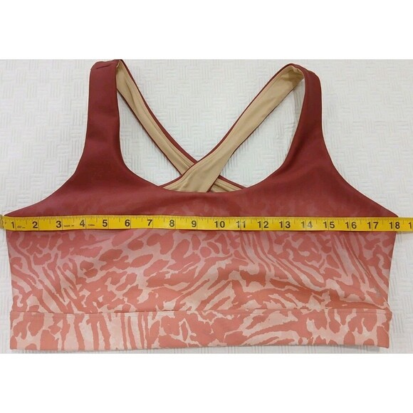 Good American Women's‎ Size 5 (2XL) Racerback Sports Bra Orange Animal Print - Picture 4 of 8